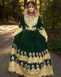 2024/2025 última hermosa colección de Ropa Étnica afgana vestidos Kuchi para niñas hechos de seda - Product Image 6