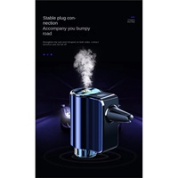 Diffuseur d'huiles essentielles 100% naturelles non toxiques rechargeable par USB en plastique pour voiture avec lumière LED et parfum longue durée