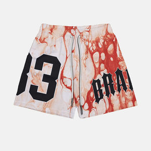 กางเกงบาสเก็ตบอลตาข่ายพิมพ์ลายแบบซับลิเมชั่นตามสั่ง ออกแบบโลโก้แบรนด์ตามสั่ง สำหรับผู้ชาย - Product Image 3
