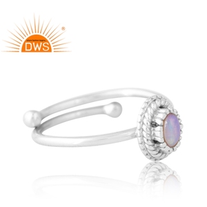 Vintage Design 925 <b>Silver</b> Natural Ethiopian <b>Opal</b> Gemstone <b>Ring</b> Custom Jewelry For Women Gift For Her - Product Image 4