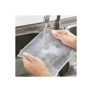 5 pezzi di tessuto multifunzione Non antigraffio, panno per lavapavimenti in filo piatto, canovaccio in filo di acciaio - Product Image 1