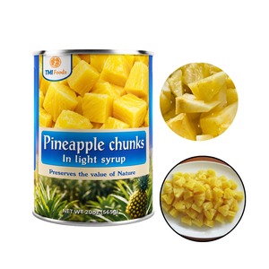 Top Notch Quality Vietnam Factory Wholesale Price Deeply Sweet Canned <b>Pineapple</b> Chunks in <b>Light</b> Syrup Bulk Supply - Product Image 1