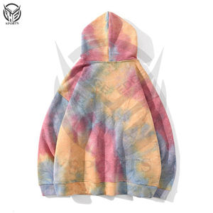 Suéter teñido anudado de invierno para hombre al por mayor, forro polar de algodón ecológico, impermeable, lavado ácido, diseño de impresión 3D - Product Image 4