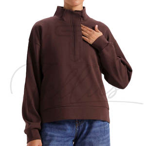 Premium Quality New Design Women's 100% Cotton <b>Fleece</b> Front Regular Length Comfortable Fit Multi Color Streetwear Sweatshirt - Product Image 3