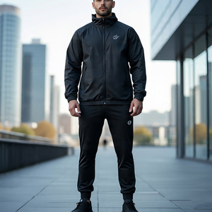 ชุดเดินเขาสำหรับผู้ชายกันน้ำกลางแจ้งชุดกันลมชุดวอร์มสำหรับผู้ชายเสื้อแจ็คเก็ตกันฝนออกแบบได้เอง - Product Image 3