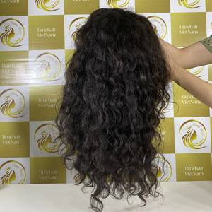 Perruques cheveux ondulés couleur naturelle100 % Vietnam extensions de cheveux humains haute qualité russe en vrac cheveux naturels - Product Image 3