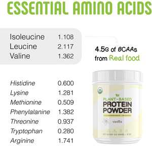 Semilla no transgénica, extracto vegana de sabor a vainilla, proteína batida a Base de plantas, <span class=keywords><strong>amino</strong></span>ácidos BCAAs en polvo orgánico, 2022 - Product Image 3