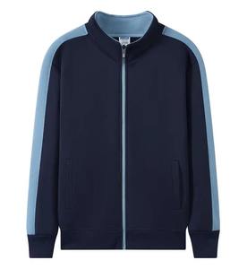 Nuevo logotipo personalizado uniforme escolar personal tricot chaqueta al aire libre cremallera completa chaquetas de entrenamiento chaqueta deportiva universitaria - Product Image 2