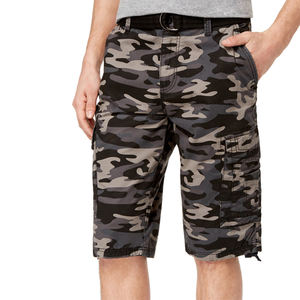 Pantalones cortos cargo multibolsillos con estilo para hombre, pantalones cortos ligeros y cómodos de verano para exteriores con cintura ajustable, logotipo estampado personalizado - Product Image 6