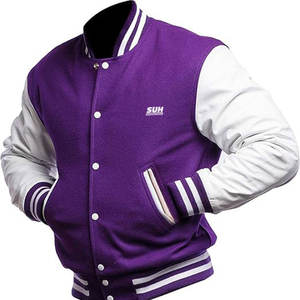 แจ็คเก็ตเลตเตอร์แมนผู้ชาย ดีไซน์โดดเด่น คุณภาพเยี่ยม ผ้าฝ้าย 100% ทรงตั้ง ระบายอากาศได้ดี เป็นมิตรกับสิ่งแวดล้อม เหมาะสำหรับฤดูหนาว วางจำหน่ายออนไลน์ - Product Image 1