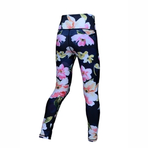 Mallas de Yoga transpirables de secado rápido sublimadas personalizadas, mallas deportivas de compresión para correr para mujer, mallas de Yoga sin costuras de cintura alta - Product Image 2