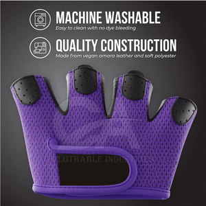 Guantes Deportivos Unisex de Neopreno sin Dedos con Agarre Mejorado, Guantes de Fitness Personalizados Antideslizantes de Neopreno de Medio Dedo - Product Image 6