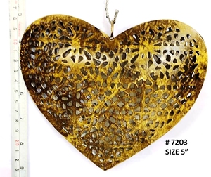 Regalo de Navidad Árbol de Navidad colgante en forma de corazón Color de Navidad colgante de metal completo con otro acabado - Product Image 2