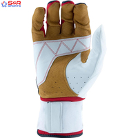 Guantes de bateo de cricket Guantes de cuero PU Protección adicional Edición Cp Plus de alta calidad en guantes de cricket de color sólido