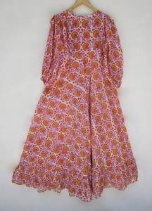 เดรสยาวลำลองรุ่นใหม่สีชมพูมีสไตล์สำหรับผู้หญิงชุดเดรสออกงานกลางคืนไซส์ใหญ่พิเศษ - Product Image 2