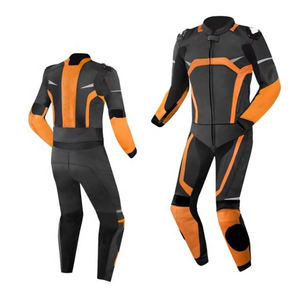 Traje de motorista de cuero con logotipo personalizado para uso unisex Traje de cuero de moto de carreras cómodo para trajes de moto - Product Image 5