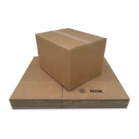 Prix de gros Carton ondulé brun moyen personnalisé de grande taille stockage emballage postal paquets d'expédition boîtes de déménagement