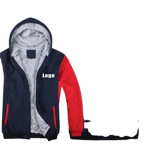 Sweat-shirt à capuche en fourrure avec logo personnalisé Manteau à capuche pour hommes en polaire d'hiver imprimé bricolage Veste sweat-shirt épaisse personnalisée - Product Image 6