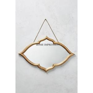 Marco de metal, espejo decorativo de pared de color dorado, espejo colgante de pared de metal con nuevo patrón de aspecto de lujo de Calidad exclusiva para venta al por mayor - Product Image 6