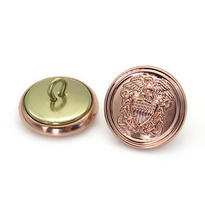 <strong>Custom</strong> 3D Design Metal <strong>Button</strong> with Gold or Silver or Rose Gold Plating Colors Uniform Metal <strong>Button</strong> Customization - Product Image 5
