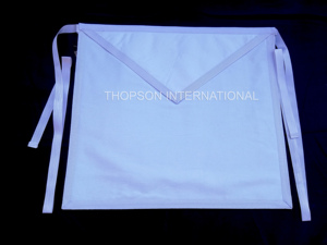 DELANTALES APRENDIZAJE CANDIDATO ALGODÓN MASONICO REGALIA - Product Image 5