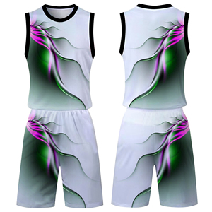 Conjuntos de uniformes de baloncesto sublimados transpirables personalizados 100% camisetas de equipo de poliéster ropa deportiva de Pakistán Exportación de fábrica - Product Image 1