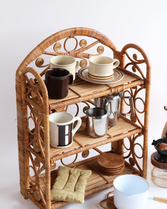 Handmade Woven Rattan Shelves Display Indoor Made In Vietnam Eco-friendly material used for Home decoration Storage Wholesale - Product Image 6