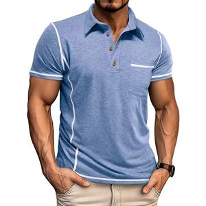 Ropa Deportiva Masculina de Marca, Bordada, Informal, con Logotipo Personalizado, de Golf, Delgada, Ecológica, de Fábrica, a la Moda, OEM - Product Image 3
