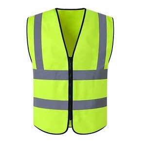2025 Gilet de sécurité haute visibilité sur mesure pour les vêtements réfléchissants de travail d'été avec poches et fermeture éclair - Product Image 1