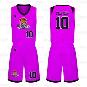 Conception personnalisée bon marché 100% tissu de polyester respirant séchage rapide maillot de basket-ball uniforme impression numérique par sublimation pour l'équipe - Product Image 4