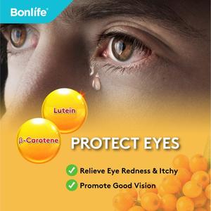 Bonlife gélules à l'huile d'argousier 500mg d'oméga 3 6 7 9 à base de plantes pour le soutien de la peau et du système immunitaire (60 gélules) - Product Image 3