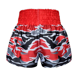Wholesale Professional Kickboxing Muay Thai Shorts for Men Custom Design OEM Service Breathable Quick Dry <b>Elastic</b> Waist Fight - Product Image 2