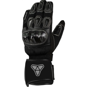 Gants d'équitation en cuir chauffants à batterie rechargeable pour hommes, équipement de sport d'hiver imperméable, noir - Product Image 2