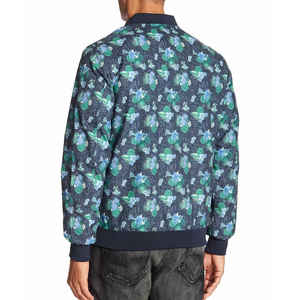 Blouson aviateur en toile pour homme de haute qualité, col rond, doublure standard, coupe-vent, séchage rapide, écologique, vente en gros, confort d'hiver - Product Image 2