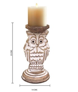 Wooden Six Column <b>Candle</b> <b>Holder</b> Suitable For Home Decor Table Centerpiece And Festive Lighting Handcrafted From India - Product Image 5