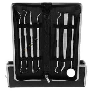 Kits d'outils dentaires de qualité supérieure en acier inoxydable orthodontique ensemble complet d'instruments de 6 pièces Kit d'instruments dentaires par Zonedge - Product Image 4