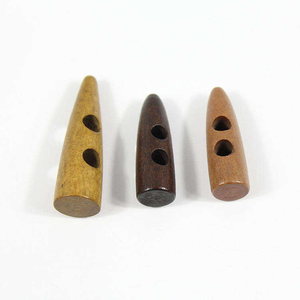 Bouton de manteau en bois naturel de couleur personnalisée 30mm 40mm 50mm 60mm Bouton à bascule - Product Image 3