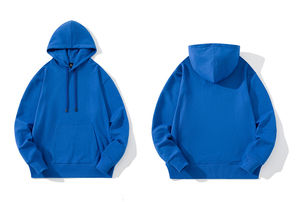 Pull-over à capuche en coton à coupe ample imprimé de logo personnalisé pour hommes Modèle surdimensionné et lourd pour l'hiver - Product Image 2