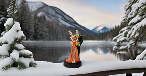 Modern <b>Resin</b> Couple Statue for Home Decor Love Decor Sculpture-Engagement Wedding Gifts for Couples for Diwali Celebrations - Product Image 4