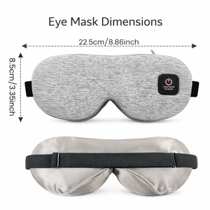 Masque Oculaire Chauffant Sans Fil Rechargeable, Compresse Chaude Électrique pour Yeux Secs, Orgelet et Fatigue Oculaire, Masque de Sommeil Occultant pour le Voyage - Product Image 3