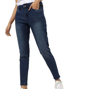 <b>Women</b> <b>Jeans</b> Streetwear OEM Pant Latest Design Wash <b>Jeans</b> Casual Fashion Ladies <b>Jeans</b> Pant in Reasonable Price Best Quality OEM - Product Image 5