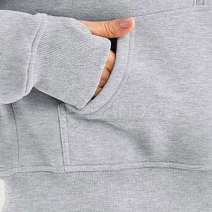 เสื้อฮู้ดมีซิปไซส์ใหญ่พิเศษสำหรับผู้หญิงเสื้อผ้าคอตตอนสไตล์ลำลอง - Product Image 6