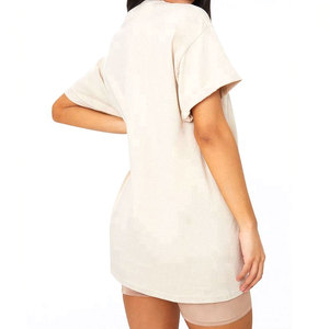 T-shirts d'été en tissu polaire surdimensionné pour femmes, écologiques, vintage, coupe ample, manches trois quarts, anti-UV, décontractés - Product Image 3