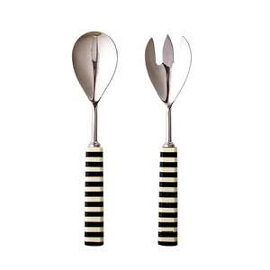 Paire de couverts à salade décoratifs en résine et en bois pour la maison de luxe hôtel restaurant couverts événements vaisselle cuisine utilisation ensemble de salade en résine - Product Image 6