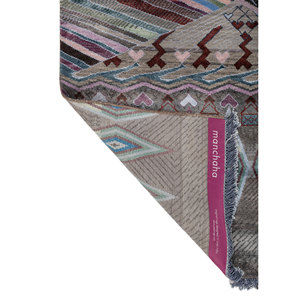 Tapis Manchaha 9x12 noué à la main en laine et soie de bambou, motif géométrique, pour salon et couloir, rectangulaire, Les-2452, gris et noir - Product Image 5