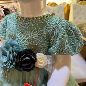 2024 ใหม่แฟชั่นชุดราตรีอย่างเป็นทางการ Gowns พัฟแขนซาตินชุดราตรี - Product Image 3