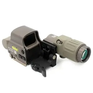 Mira Holográfica de Punto Rojo 558 de Alta Calidad, Lupa 3X G33, Visión Nocturna, Impermeable, HD, Táctica, para Caza, Combo FDE de Fábrica - Product Image 5