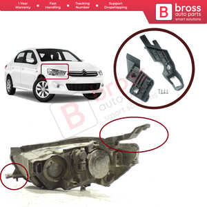 BHL537 ensemble d'onglets de support de réparation de support de phare côté droit pour C-Elysee 2012-2017 haute qualité 9675140380 - Product Image 2
