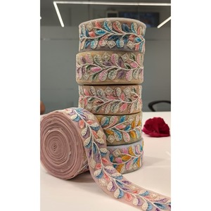 Tela de encaje bordado floral pesado de lujo para Vestidos de Noche vestidos africanos ropa de novia disponible al por mayor a granel - Product Image 6