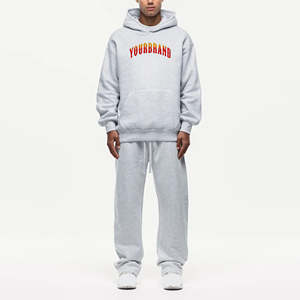 Conjunto Deportivo para Hombre 100% Algodón, Estilo Vintage, con Capucha, Hombros Caídos, Serigrafía con Logotipo Personalizado, Colores Variados, Superventas - Product Image 6